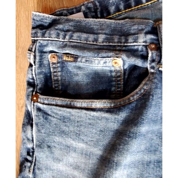 VTG Jeans Polo Ralph Lauren The Classic 36x30 Button & Zip Medium Wash Denim - Picture 8 of 11